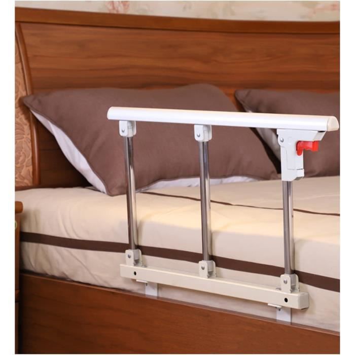Barrière De Lit Pliable Pour Adultes – Garde-corps De Sécurité Ajustable Avec Poignée Pare-chocs