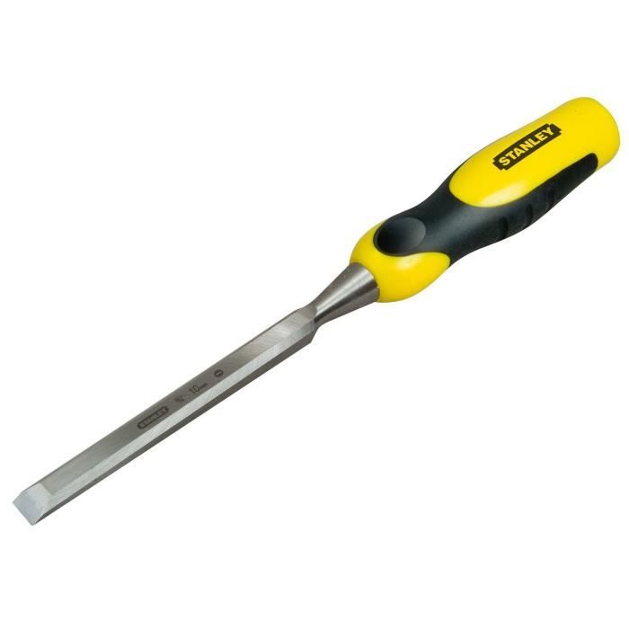 Ciseau à bois manche bi-matière 10x125mm longueur totale 310mm - STANLEY - 0-16-872