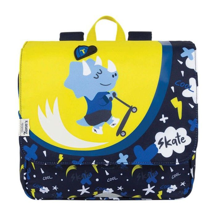 Cartable scolaire - Tanns - Skatepark - 29 x 27 x 10 cm - Polyester recyclé - Bleu Cartable scolaire - Tanns - Skatepark - 29 x 27 x 10 cm - Polyester recyclé - Bleu