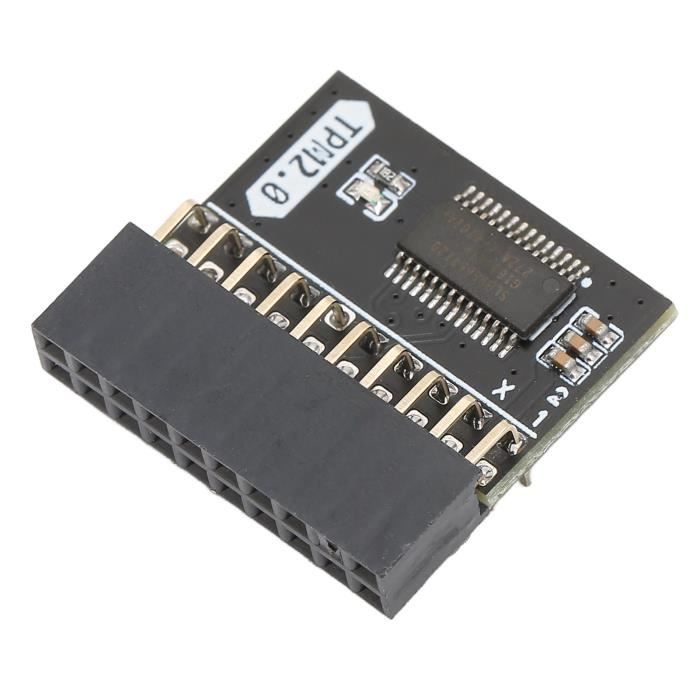 Module TPM 2.0 20 Broches - Pour Carte Mère DDR4, Chiffrement Windows 11 Et Sécurité PC - 7