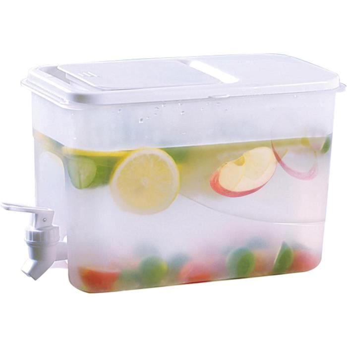 Distributeur De Boisson Avec Robinet - Capacité 3.5 Litres - En Plastique Alimentaire PP - Pour Fêtes, Thé Glacé