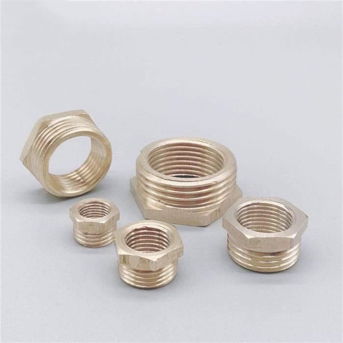 Raccord Laiton Hexagonal Réduit à Visser - M 11/4 - F 11/2