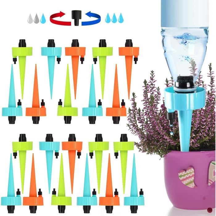 RAZURE Pack De 4 Pointes Auto-arrosantes En Terre Cuite, Pieux D