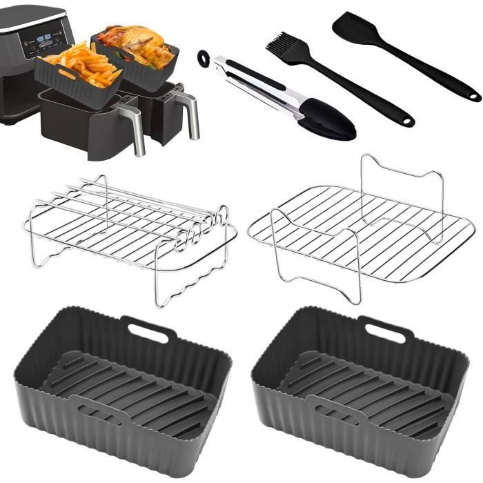 Doublure De Friteuse À Air En Silicone Améliorée, 7 Accessoires Pour