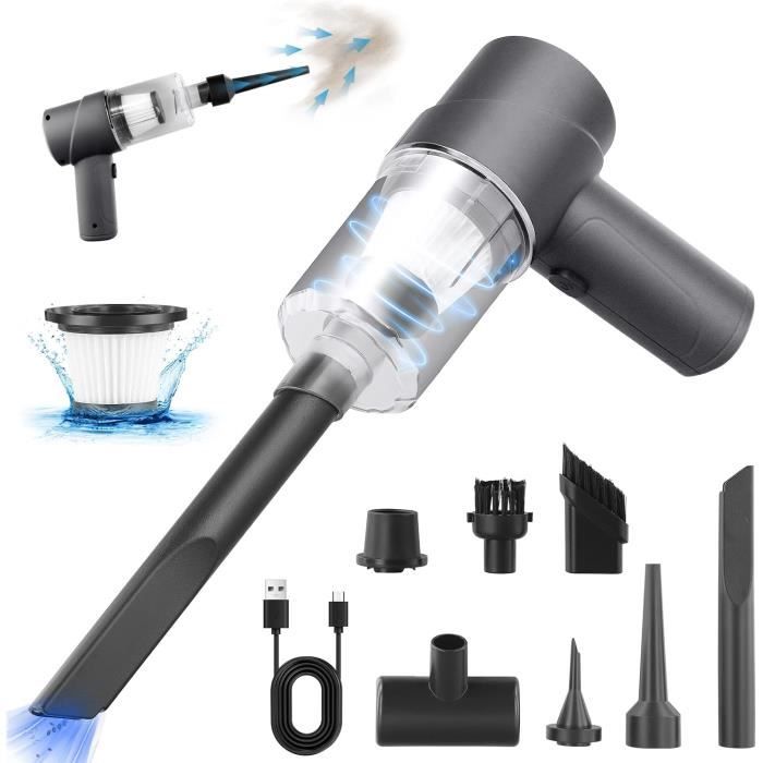 Aspirateur Voiture Sans Fil - Haute Puissance - Multifonction Pompe Air