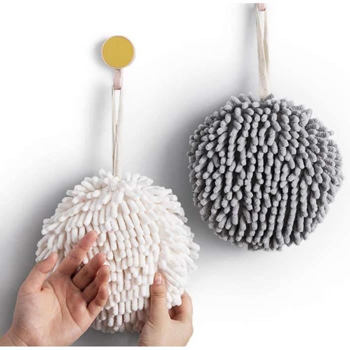 Lot De 2 Essuie-Mains Marbre Blanc Doré Ultra-Doux & Très Absorbants – Parfait Salle De Bain, Sport, Cuisine & Voyage