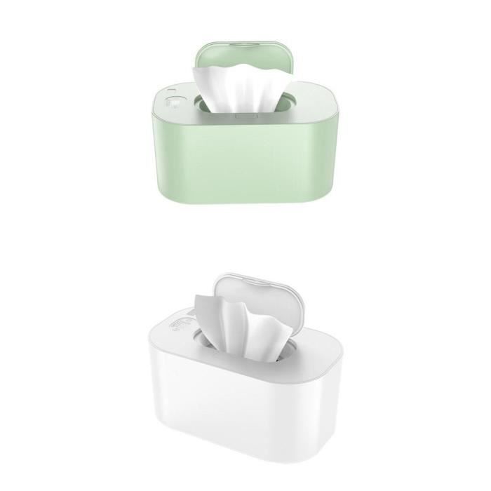 Chauffe-lingettes Bébé USB - Température Réglable 40-60℃ - Distributeur Portable Abs Inodore
