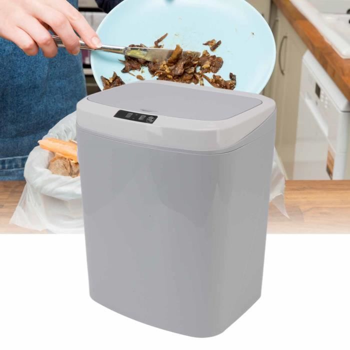 Poubelle Automatique Dreamhigh - 2 Pièces (15L Et 12L), Ouverture Mains Libres Par Capteur, étanche IPX5, Pour Cuisine Et Salle De Bain - 11