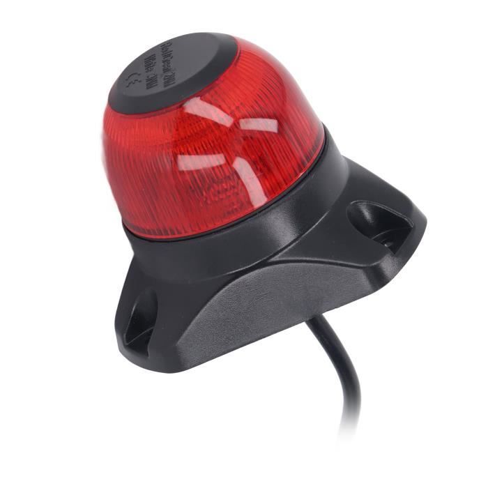 Feu De Navigation LED Blanc 360° Pour Bateau - Fixation Ventouse, 2 Miles Visibilité