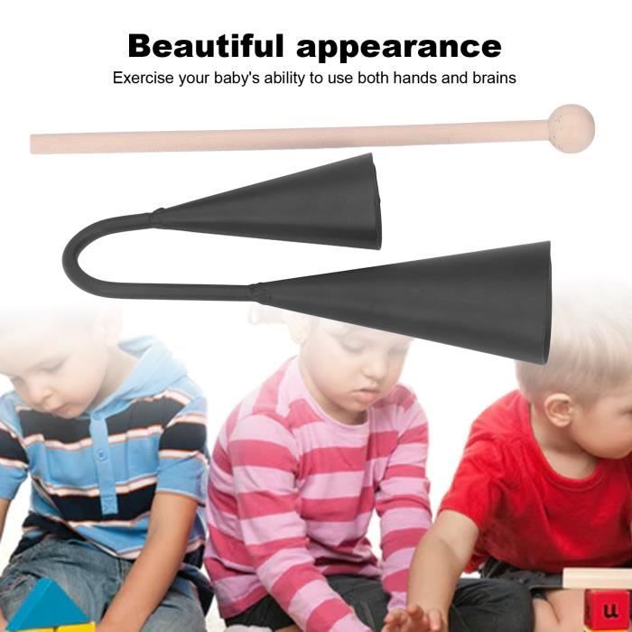 Cloche Agogo Instrument de percussion Agogo traditionnel en métal à