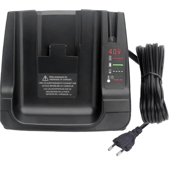 Chargeur de batterie lithium-ion 36V 40V Compatible avec Noir Decker LCS36 LCS40 Style de remplacement 1