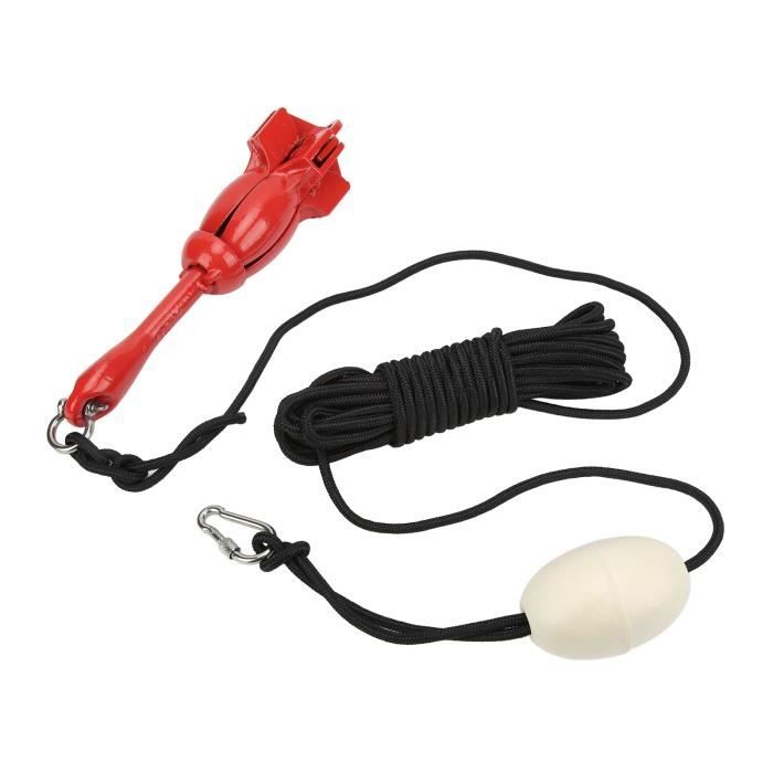 Ensemble D'Ancre Pliante Ancre De Bateau Grappin Pliable 1,5 Kg Kit