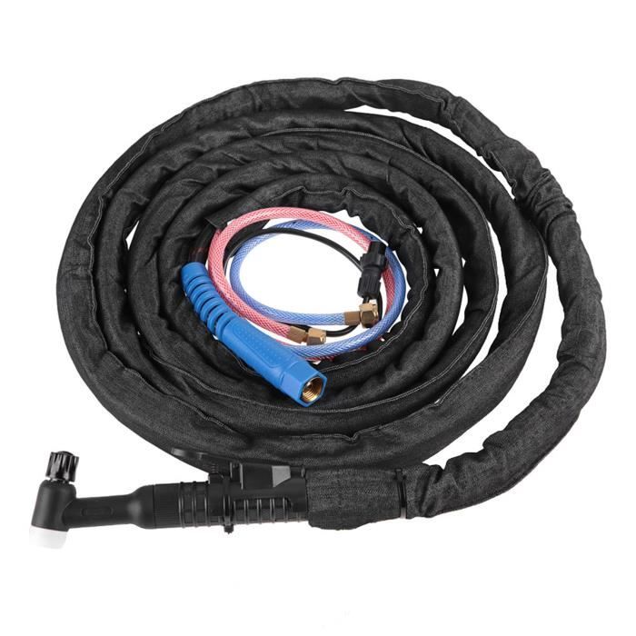 Tuyau Souple Tressé WP9F 4M Pour Torche TIG Refroidie Par Air - Complet Avec Connecteur 35-70 - Neuf