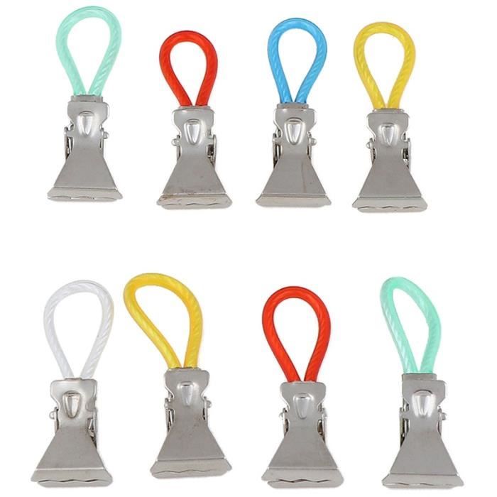 Lot De 5 Pinces à Torchon Métal - Clip Accroche Serviette Pour Cuisine, Salle De Bain Ou Caravane