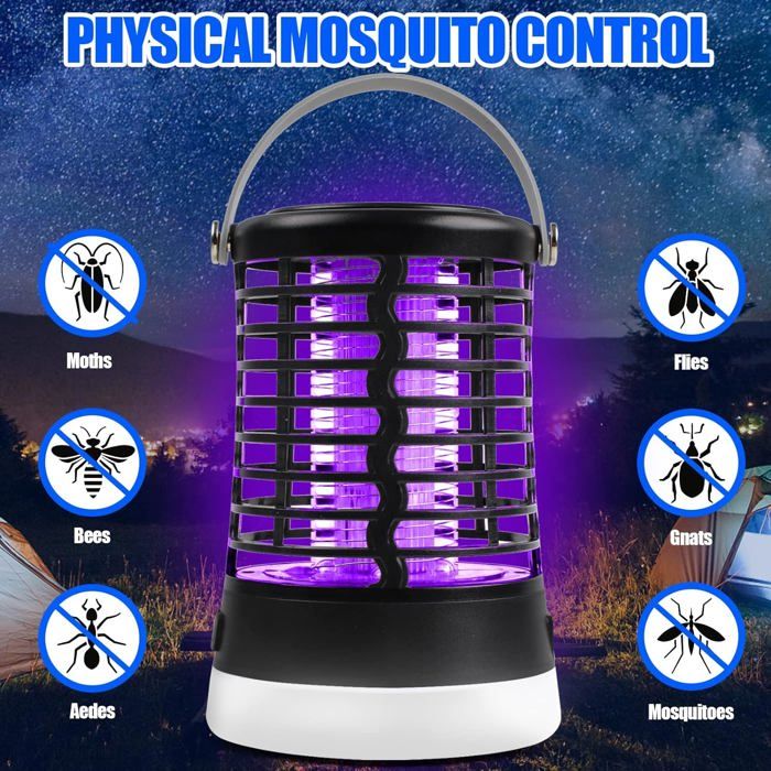 Destructeur D'Insectes Électrique,Lampe Anti-Moustiques Uv Ip65 Étanche ...
