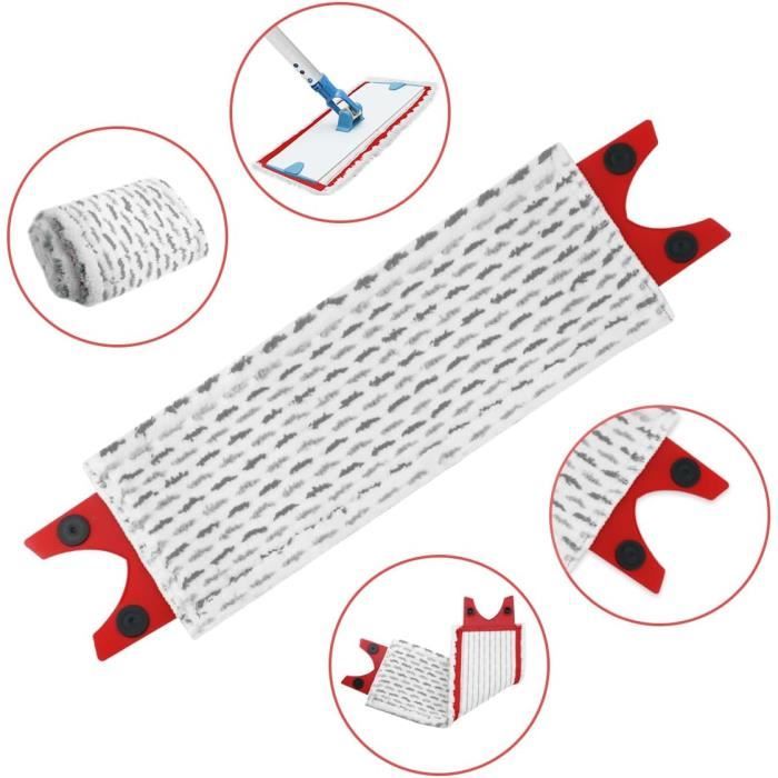 KEEPOW 5 PCS Recharge Balai Vapeur, Housse De Lingette Copatible Avec