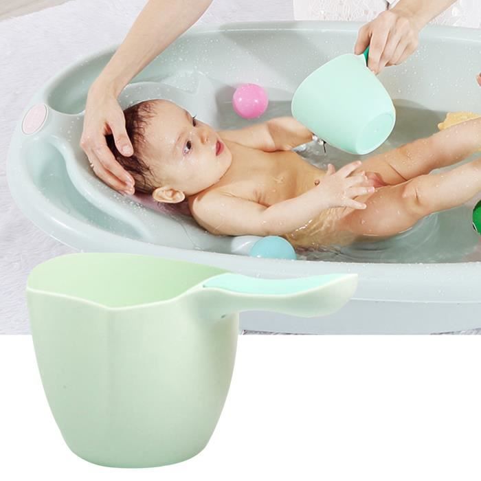 KIT BAIN BEBE Louche de bain pour bébé givrée, style-Green1 - Cdiscount  Puériculture & Eveil bébé
