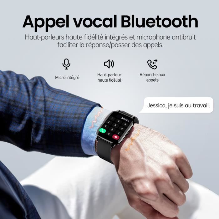 Montre Connect e Homme SmartWatch avec Appels Bluetooth 1 85 GPS
