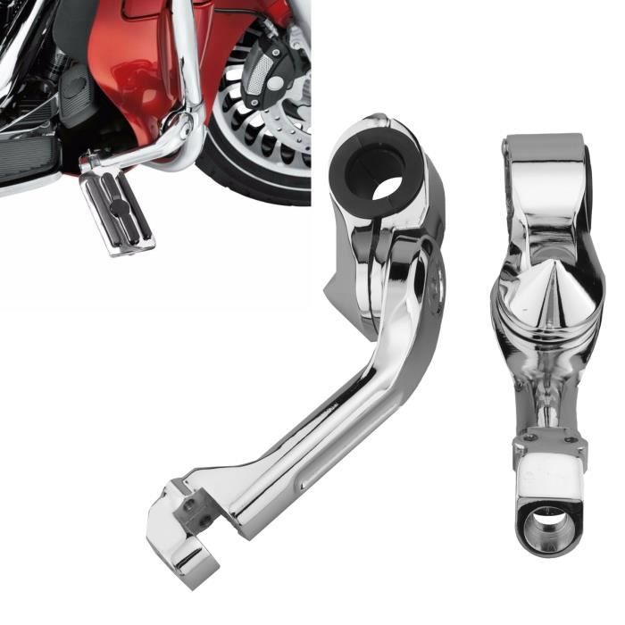 Cikonielf Engine Footrest Mount Motorcycle Foot Peg Clamp Highway ...