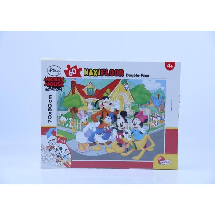 Puzzle Mickey Mouse & Friends - Lisciani Giochi - 60 pièces - Double ...