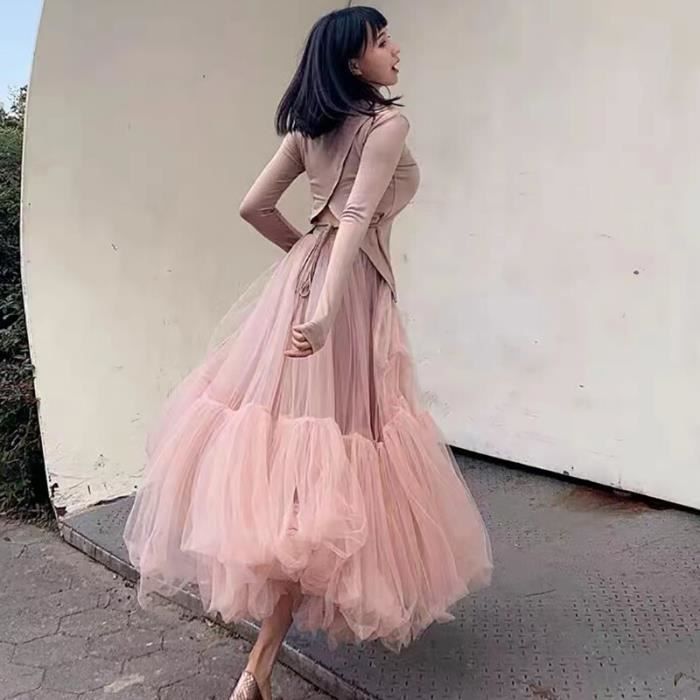 Jupon long tulle femme hot sale