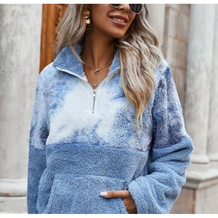 Pull fausse fourrure femme store