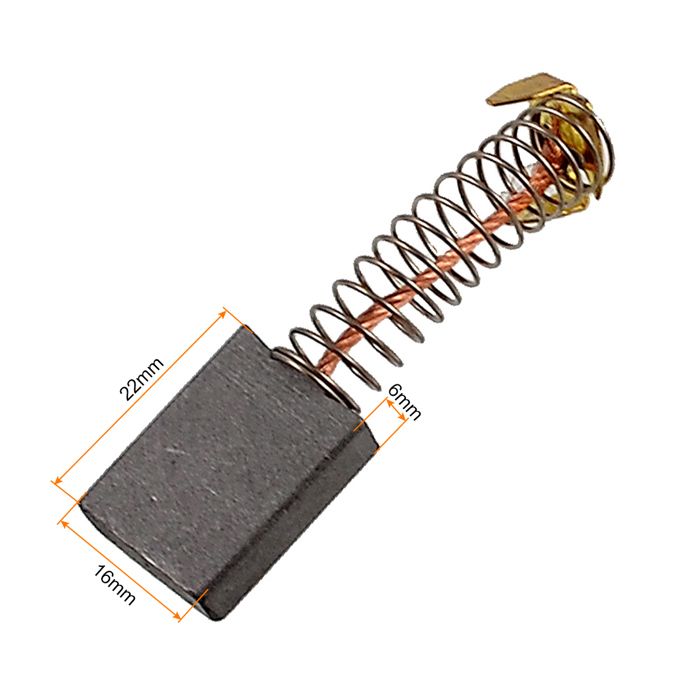 Sourcing Map 10 Paires Balais Charbon 4x4x13mm - Rechange Moteur Électrique Universel