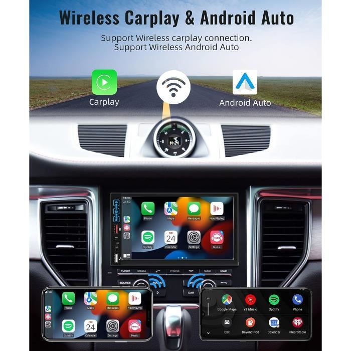 Podofo Adaptateur Apple Carplay sans Fil Carplay Wireless