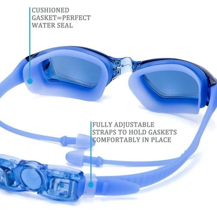 Lunettes De Natation Anti-buée Et Anti-UV - Unisexe Adulte - Silicone