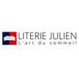 Lit Julien - Lit ava pour matelas 120x190 - Sommier + Tête de Lit LED Incurve - Couleur GRIS + Pieds en 5 cm-2