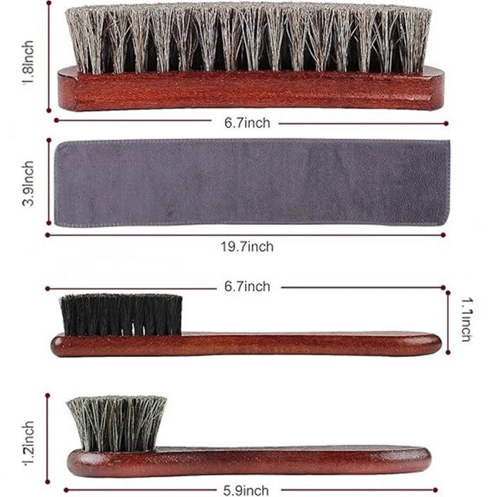 Mamabrum Ensemble de Nettoyage en Bois pour Enfants 3+, 10 Pièces - Kit avec Brosse, Éponge, Balai, Savon, Boîte - Jouets Éducatifs Ménage (24,5 x 16 x 8 cm