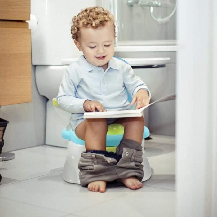 Pot Bébé Baby WC Interbaby - Avec Son Et Lumière - Apprentissage Propre - Blanc