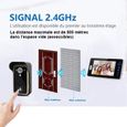 Interphone sans fil - Sonnette de Porte - 7 pouces - Vision nocturne - Instantané Mobile-3