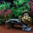 1pc tortue se plante d'aquarium - vivarium - terrarium - decoration vegetale - substrat - racine - bois decoration de l'habitat-3