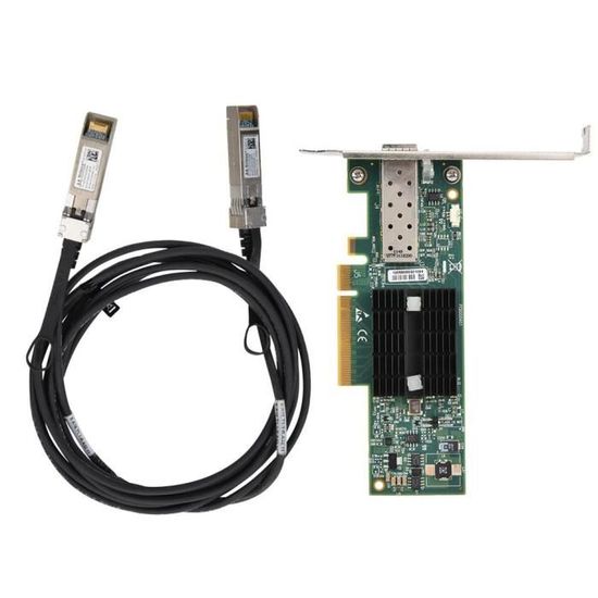 Carte réseau PCIE Robuste et Durable Carte réseau 10Gbps MNPA19-XTR 10GB pour Mellanox Connect X-2 Carte réseau PCIE X8 10Gbe Haute Vitesse ASHATA Carte réseau