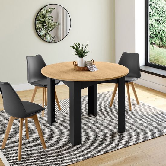 IDMARKT Tabl à mangr xtnsibl rctangl DONA 6-10 prsonns noir platau façon hêtr 110-220 cm au millur prix IDMARKT Tabl à mangr xtnsibl rctangl DONA 6-10 prsonns noir platau façon hêtr 110-220 cm au millur prix