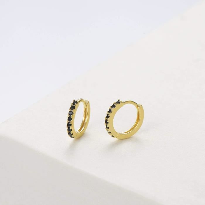 Orecchini Tondi Uomo/Donna In Argento Sterling 925 Con Zirconi Ghiacciati 6 Mm - H&J Jewelry AE151 - Foto 3