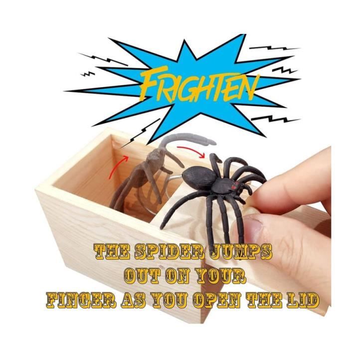 Boite Surprise Araignée Boîte de Blague d'araignée Spider Box Fausses Araignées  Boîte Jouet Farce d'araignée pour Halloween Avril - Cdiscount Jeux - Jouets