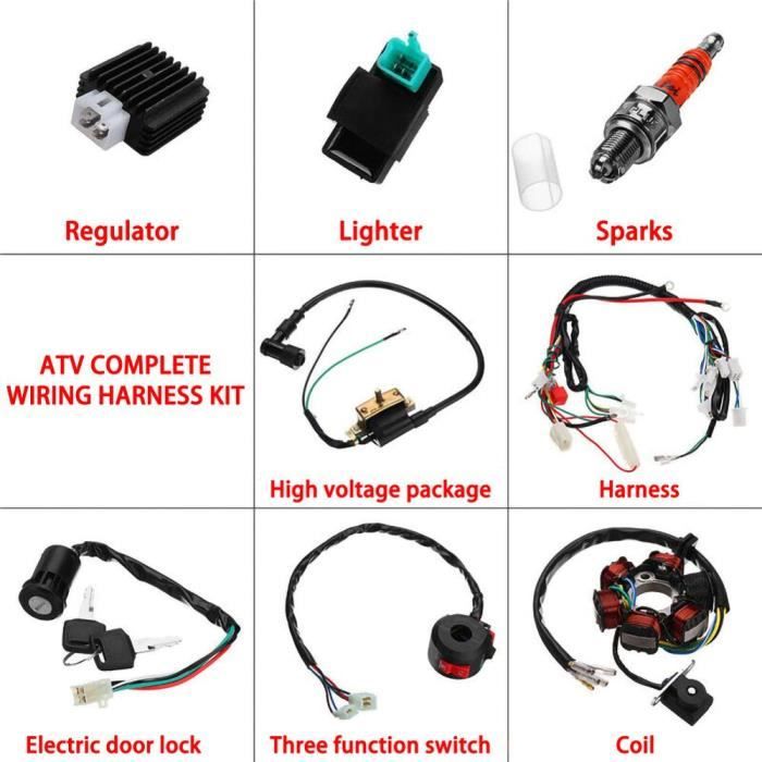 SURENHAP Bobine D'allumage 50 70 90 Kit De Câblage D'assemblage De