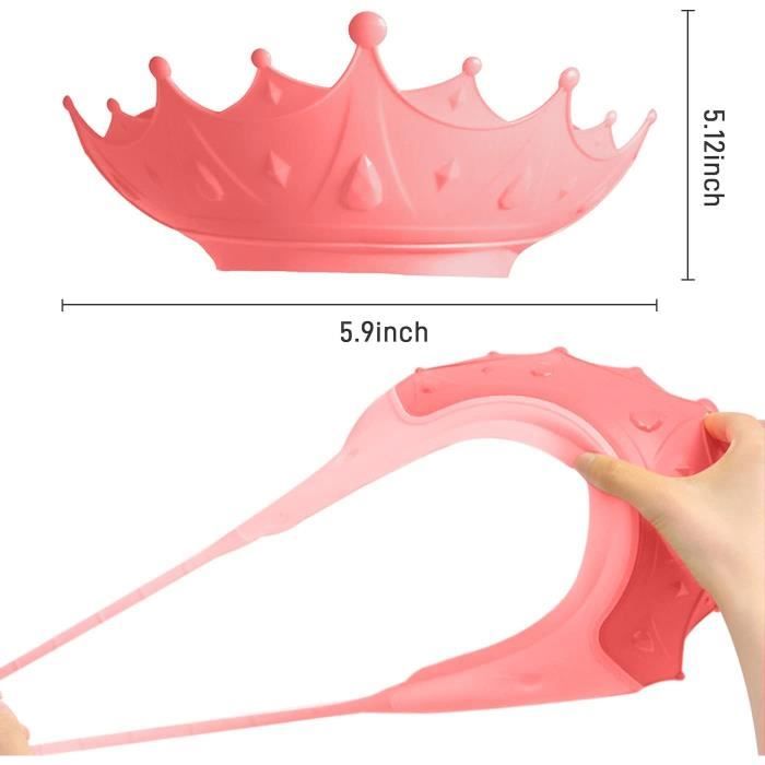 Bonnet De Douche Bébé Réglable IBLUELOVER - Silicone EVA, Diamètre 28,5 Cm - Protège Les Yeux Et Oreilles Pendant Le Shampoing