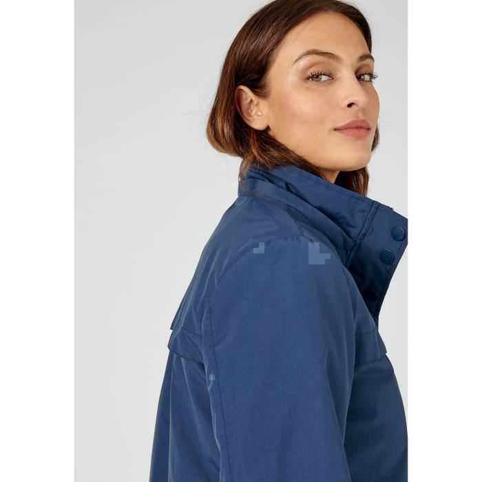 Parka à capuche amovible - Damart - Bleu marine - - 58.05
