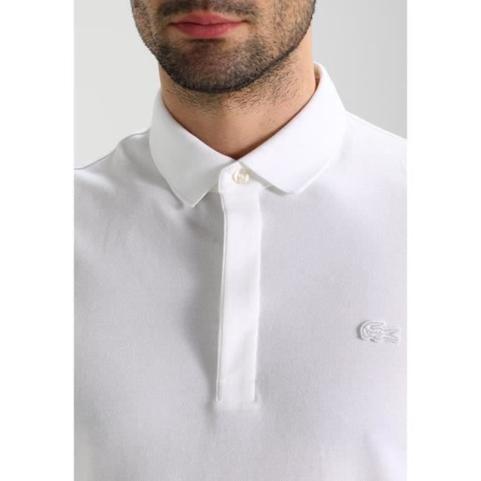 Polo lacoste homme clearance blanc
