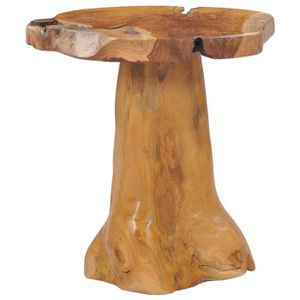 Bois Massif Table Basse en de Teck Racine Salon Canapé Rustique