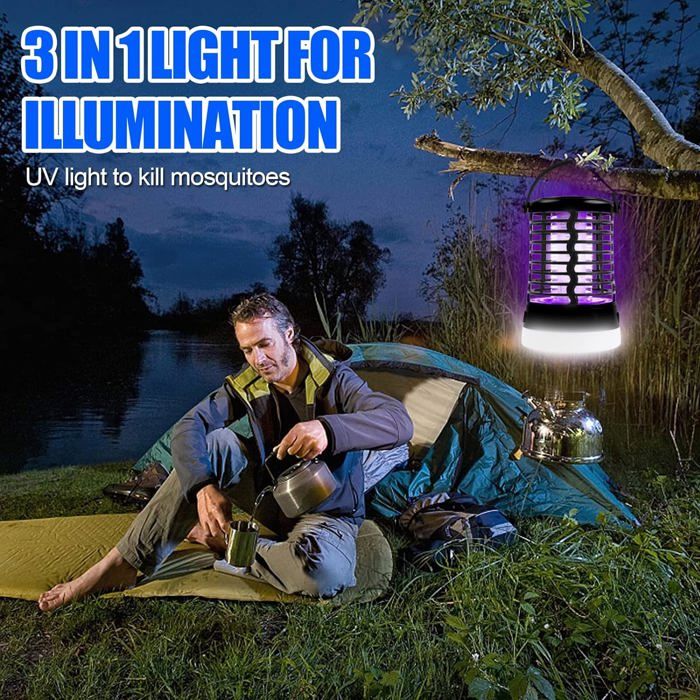 Destructeur D'Insectes Électrique,Lampe Anti-Moustiques Uv Ip65 Étanche ...