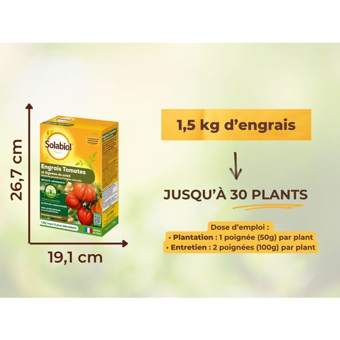 Plant fertiliser Solabiol Sotomy15 Tomato Legumes main image 1