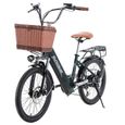 20" vélo électrique ville, urbain électrique femme, La hauteur recommandée 140cm, 250W Vélo électrique route montagne, Cityrun Vert-0