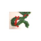 Guirlande de Noël verte noeuds rouge en plastique D20x270cm Feeric lights & christmas