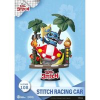 Figurine en PVC Beast Kingdom Toys Lilo et Stitch diorama D-Stage Stitch Racing Car Closed Box Version
