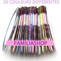 10 rouleaux striping fils autollant nail art ongle