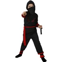 Déguisement enfant Ninja rouge - Marque - Taille 5/6 ans T4 - 10/12 ans XL